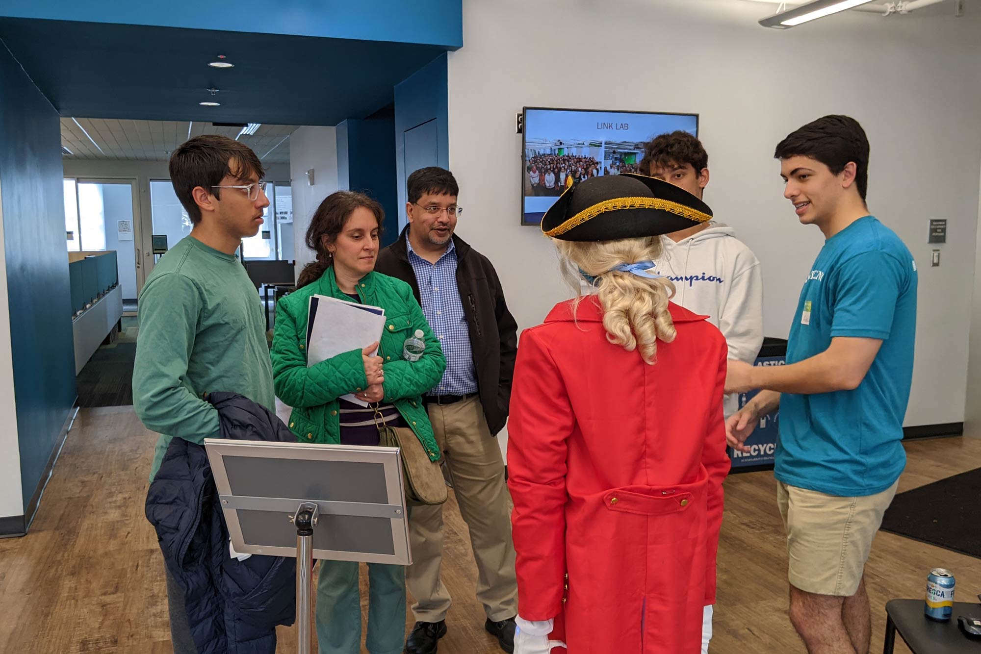 Robot Thomas Jefferson Prospective Students at Engineering